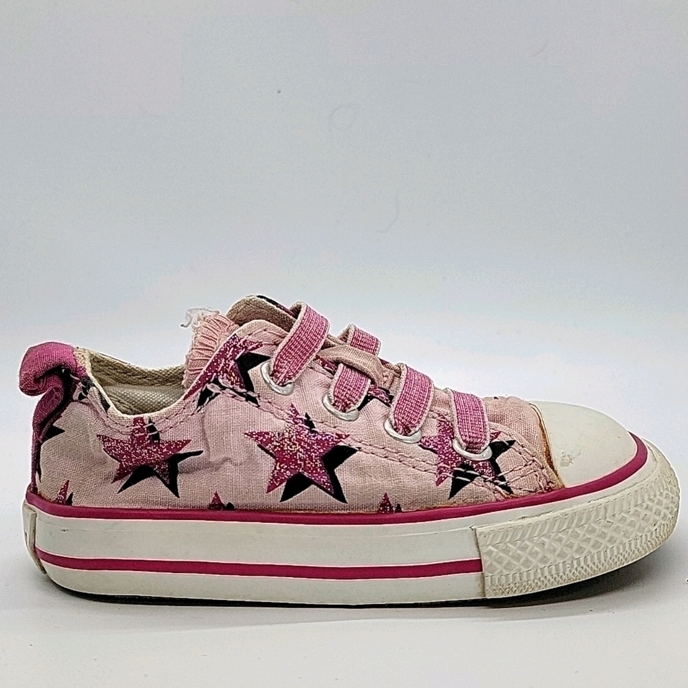 Infant Pink print low top slip-ons